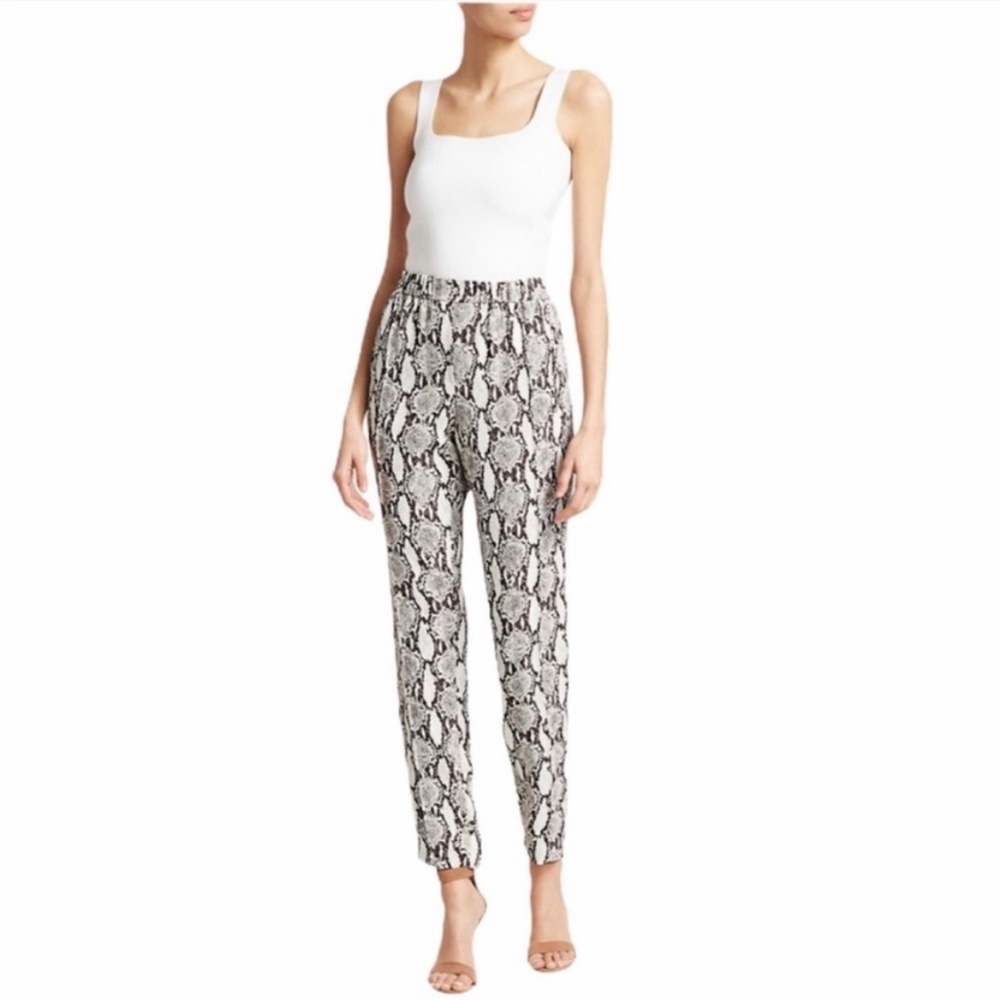 ALC Elijah Python Snakeskin Pull On Pant Size 2